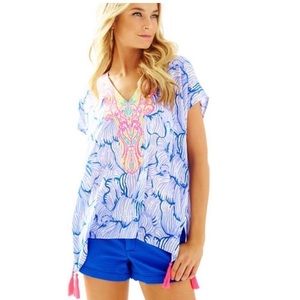 💜EEUC Lilly Pulitzer Sydney Caftan Top. Size L/XL💜